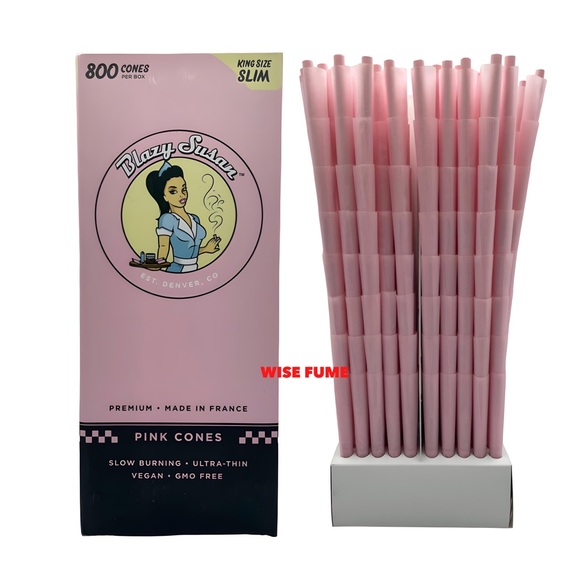 COPY - Blazy Susan pink cones 98mm 98 size 100 cones + raw 98 king size cone… - Picture 8 of 8